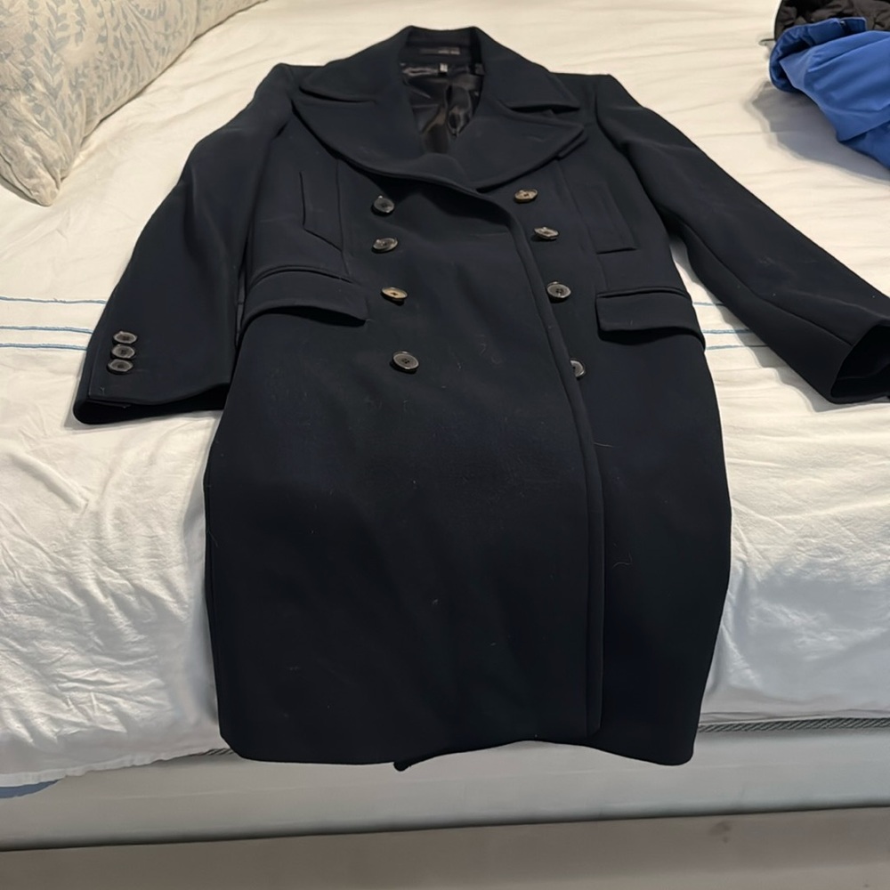 Zara men’s long wool pea coat